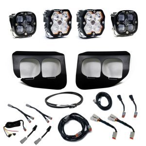 Ford SD Fog Light Pocket Kit - Baja Designs - Squadron 2.0 SAE/Sport Dual - Clear - `20-`22 Ford SD Fog Light Pocket Kit - Baja Designs - Squadron 2.0 SAE/Sport Dual - Clear - `20-`22
